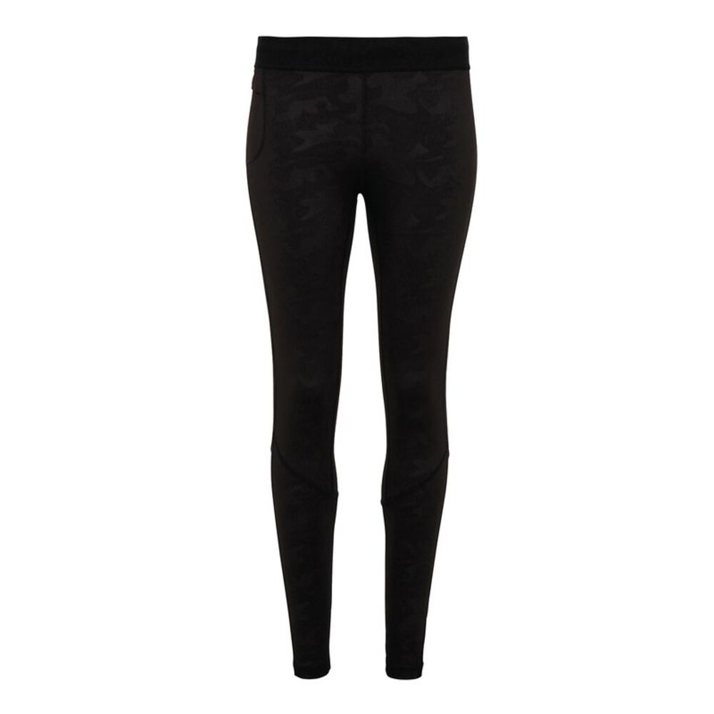 TriDri Mens Training Leggings / Black Camo